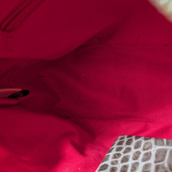 Dooney & Bourke Crocodile Embossed Tan Handbag - Picture 4 of 5